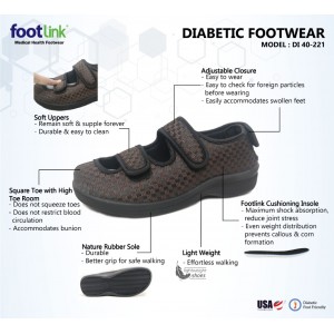 D221 Model DI 40-221 - Diabetic Shoe