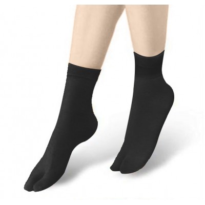 2 Toe Lady Sock- Black